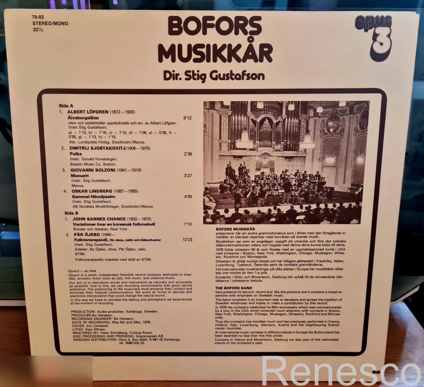 Stig Gustafson Conducting Bofors Musikkar - Bofors Musikkar (Sweden) (1979) 1