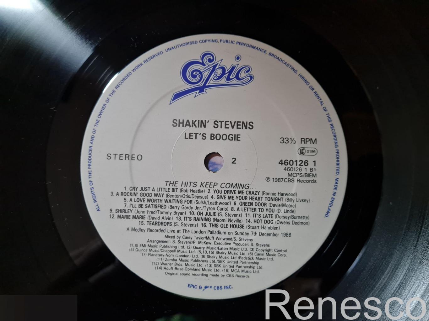 Shakin' Stevens – Let's Boogie (UK) (1987) 6