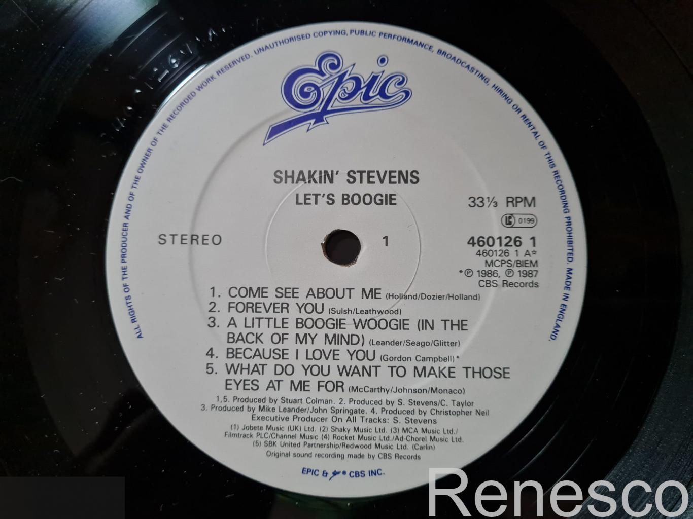 Shakin' Stevens – Let's Boogie (UK) (1987) 7