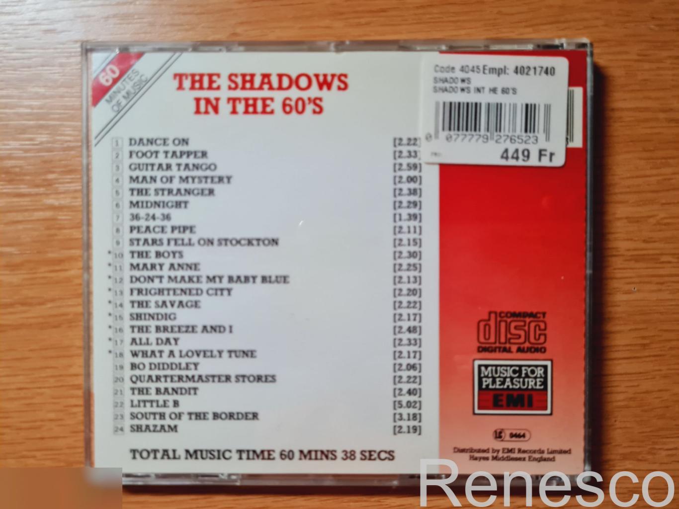 The Shadows – The Shadows In The 60's (UK) (1989) 1