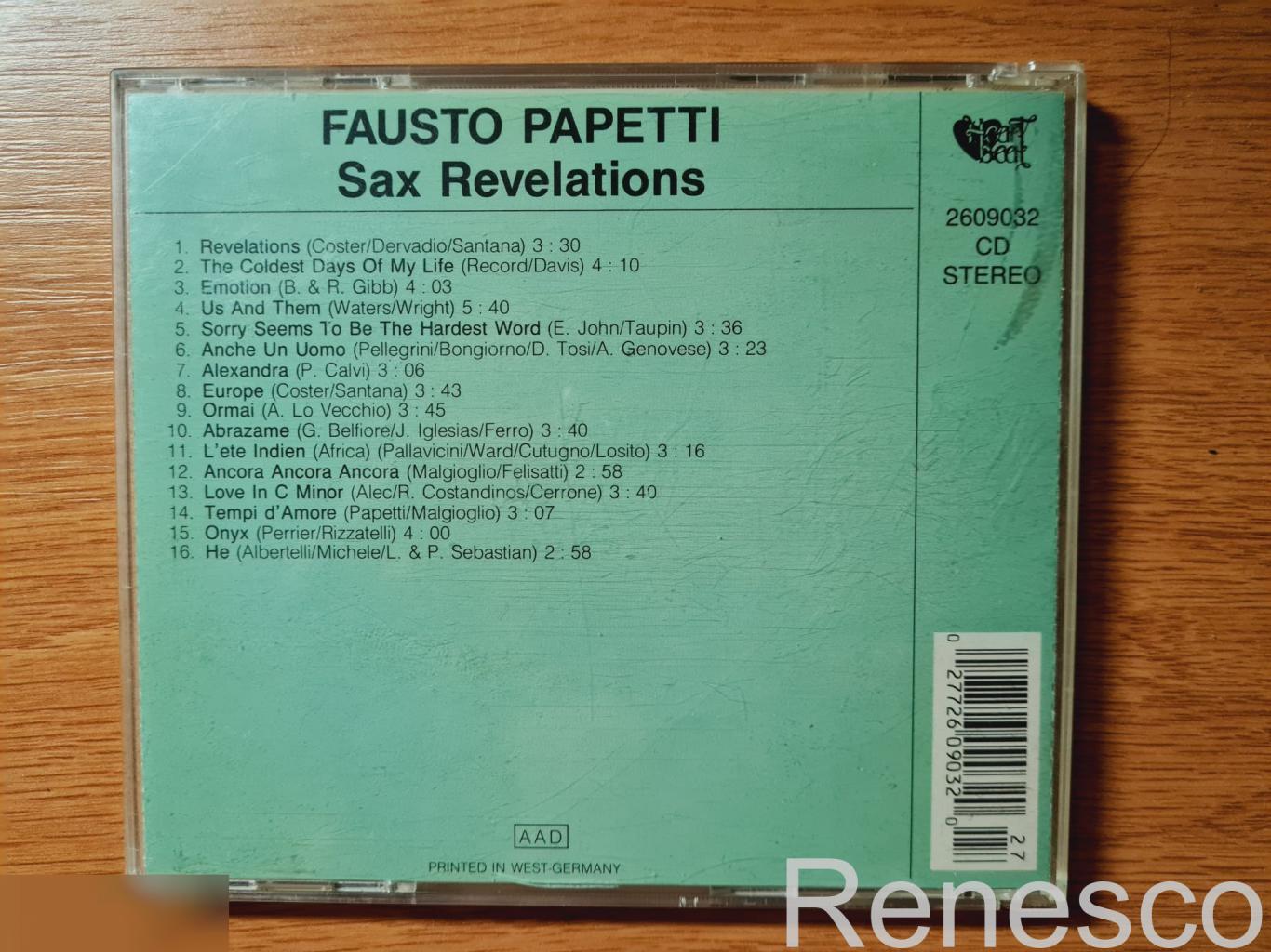 Fausto Papetti – Sax Revelations (Germany) (1988) 1