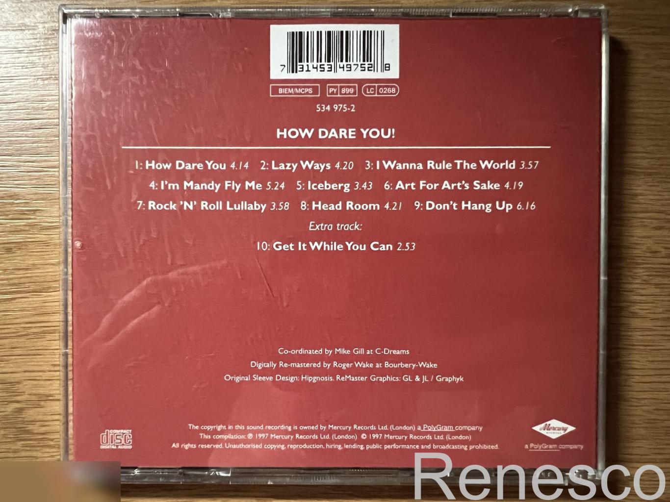 10cc – How Dare You! (Germany) (1997) (Reissue) (Remastered) 1