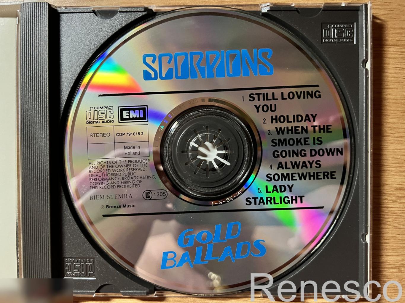 Scorpions – Gold Ballads (Holland) (Repress) 4