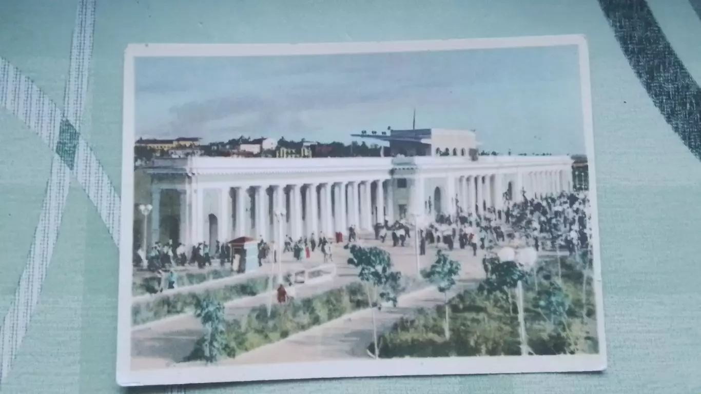 Открытка Хабаровск Стадион им. Ленина 1961