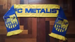 Шарф Металлист Харьков Классика Жёлтая и синяя стороны