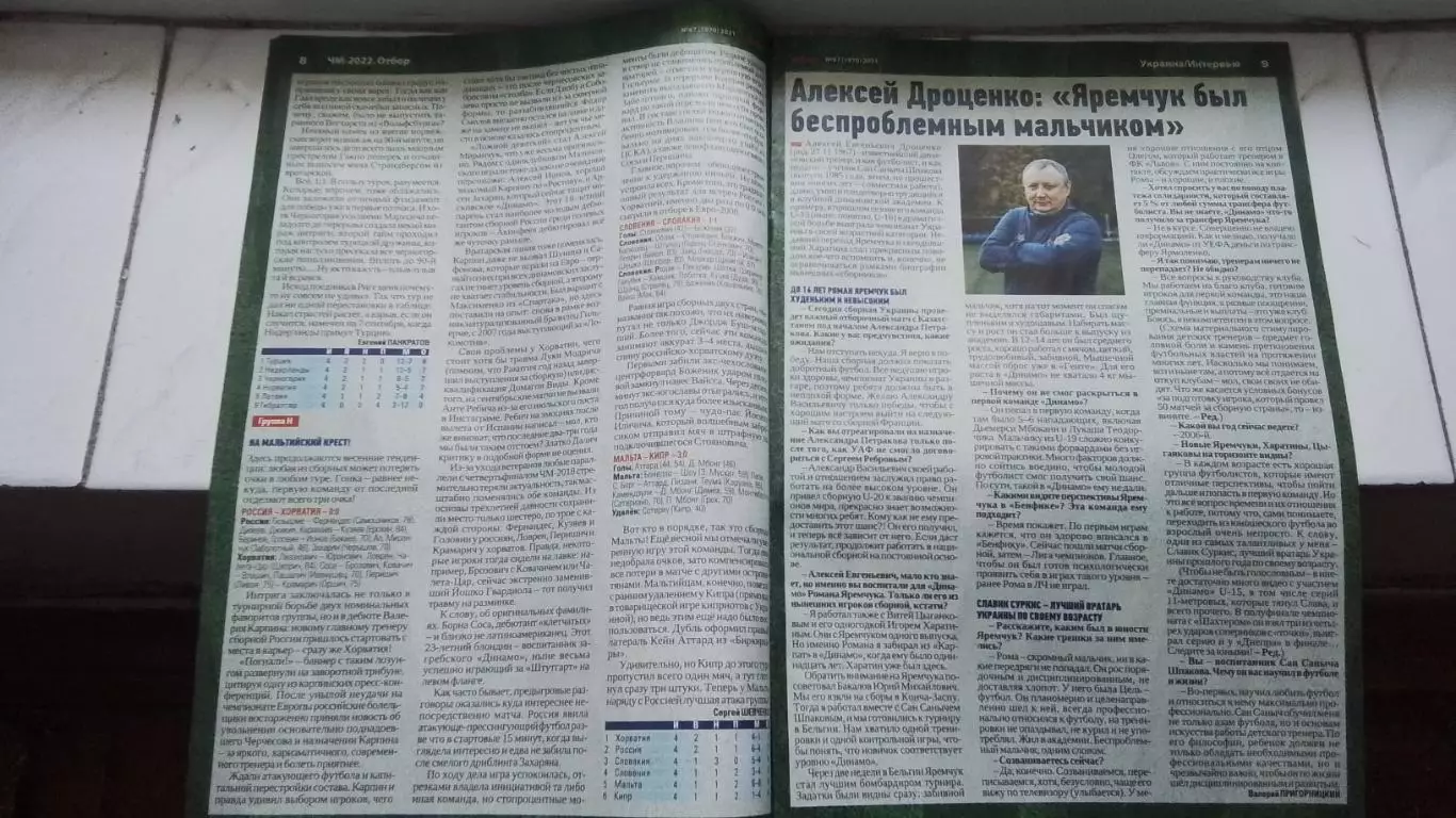 Газета Футбол Украина 2021 N 67 Георгий Бущан Динамо Киев постер 1