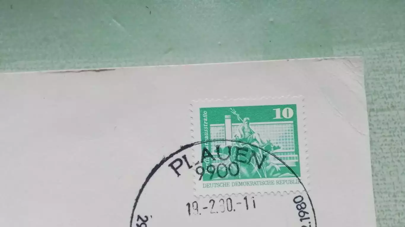 Почт карточка Шахматы Женщины Международный турнир Плауэн 1980 Спецгашение Марка 1