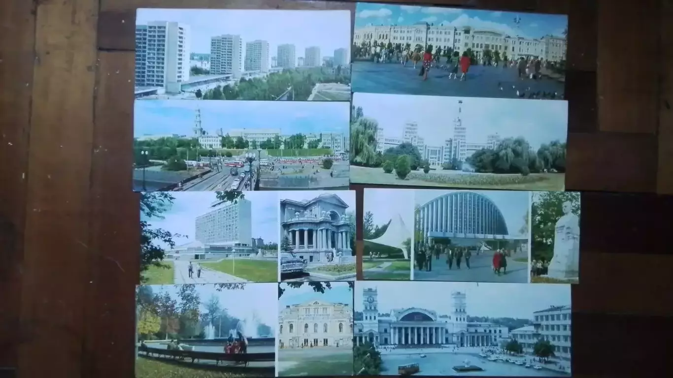 Открытка- мультивью Набор 8 шт Харьков 1980 4