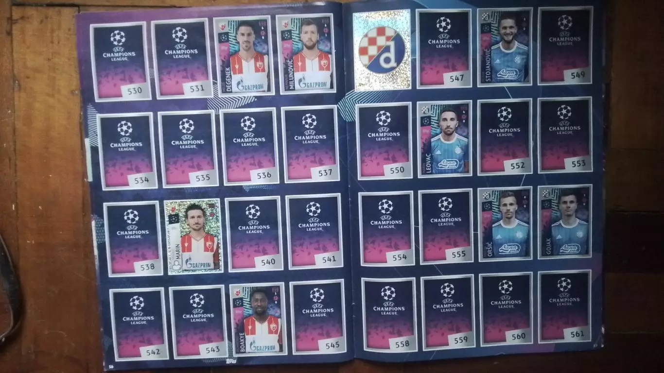 Альбом Лига чемпионов 2018 - 2019 Topps 144 наклейки 7