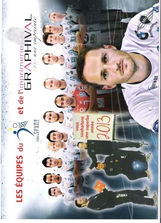 Календарь-буклет волейбольного клуба Тур Франция на 2013 г