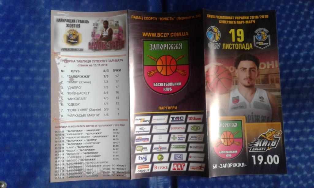 БК Запорожье - Киев-Баскет 2018 - 2019 2 круг