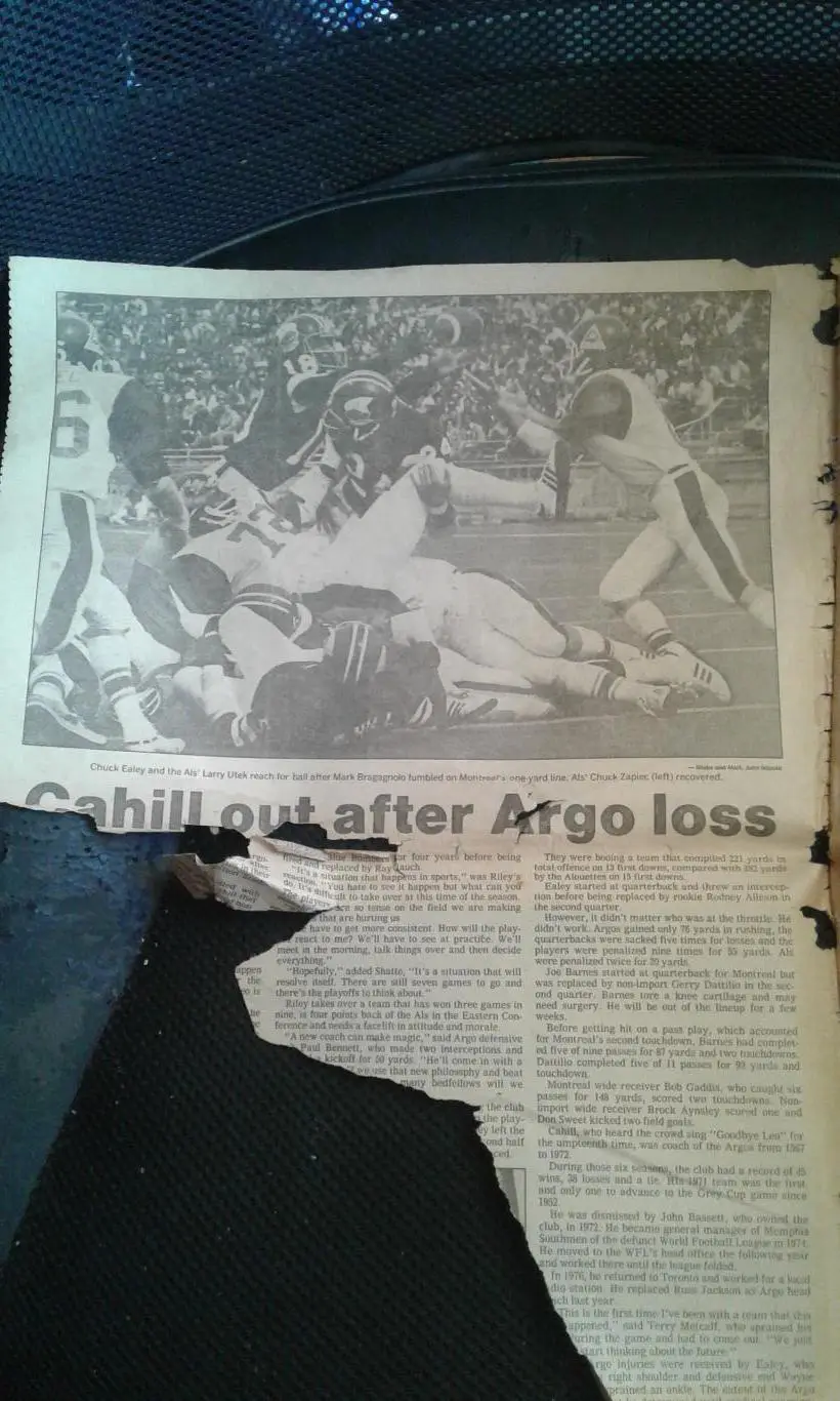 Газета Sport Report Торонто 11 сентября 1978 Регби 1