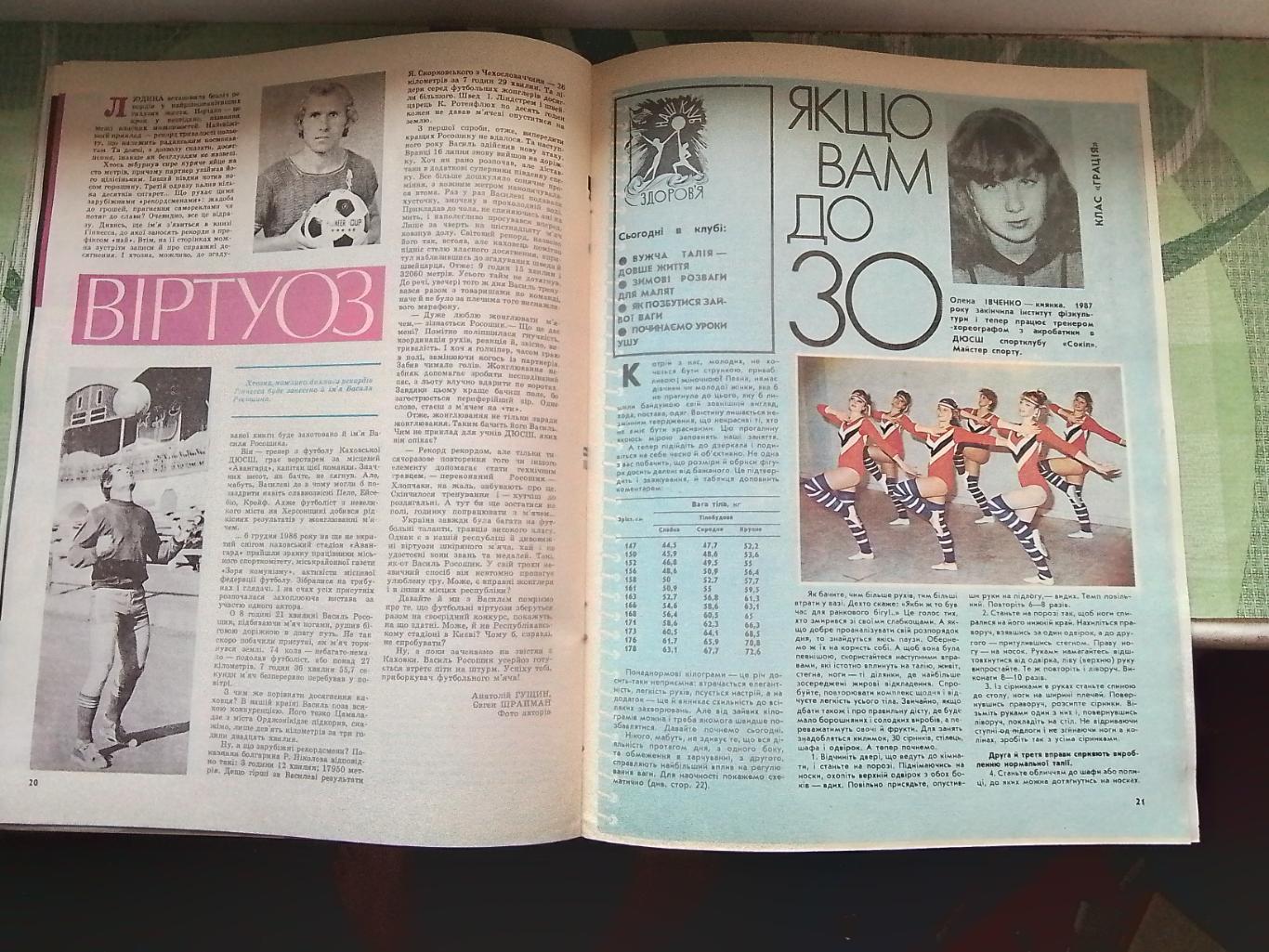 Журнал Старт Украина 1989 N 1 Лобановский Динамо Киев Заваров Ювентус 1