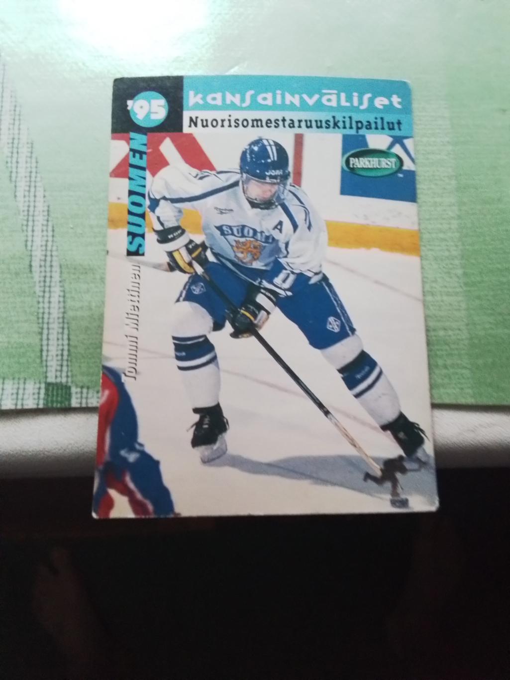 Хоккей Карточка НХЛ PARKHURST 1994 -95 NHL Tommi Miettinen Finland # SE221