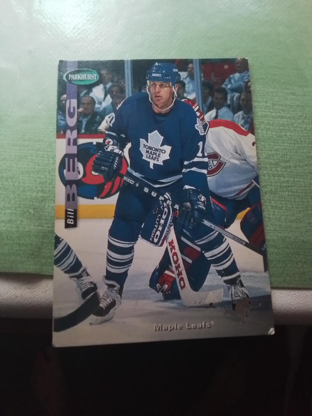 Хоккей Карточка НХЛ PARKHURST 1994 -95 NHL Bill Berg Toronto Maple Leafs # SE181