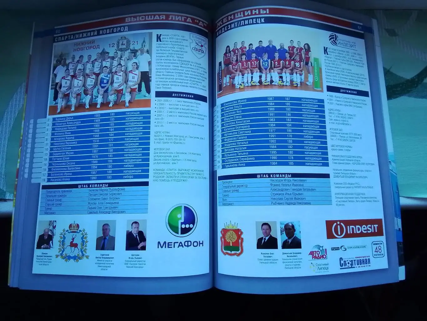 Волейбол Официальный альманах ВФВ Чемпионат России N 20 2012 6