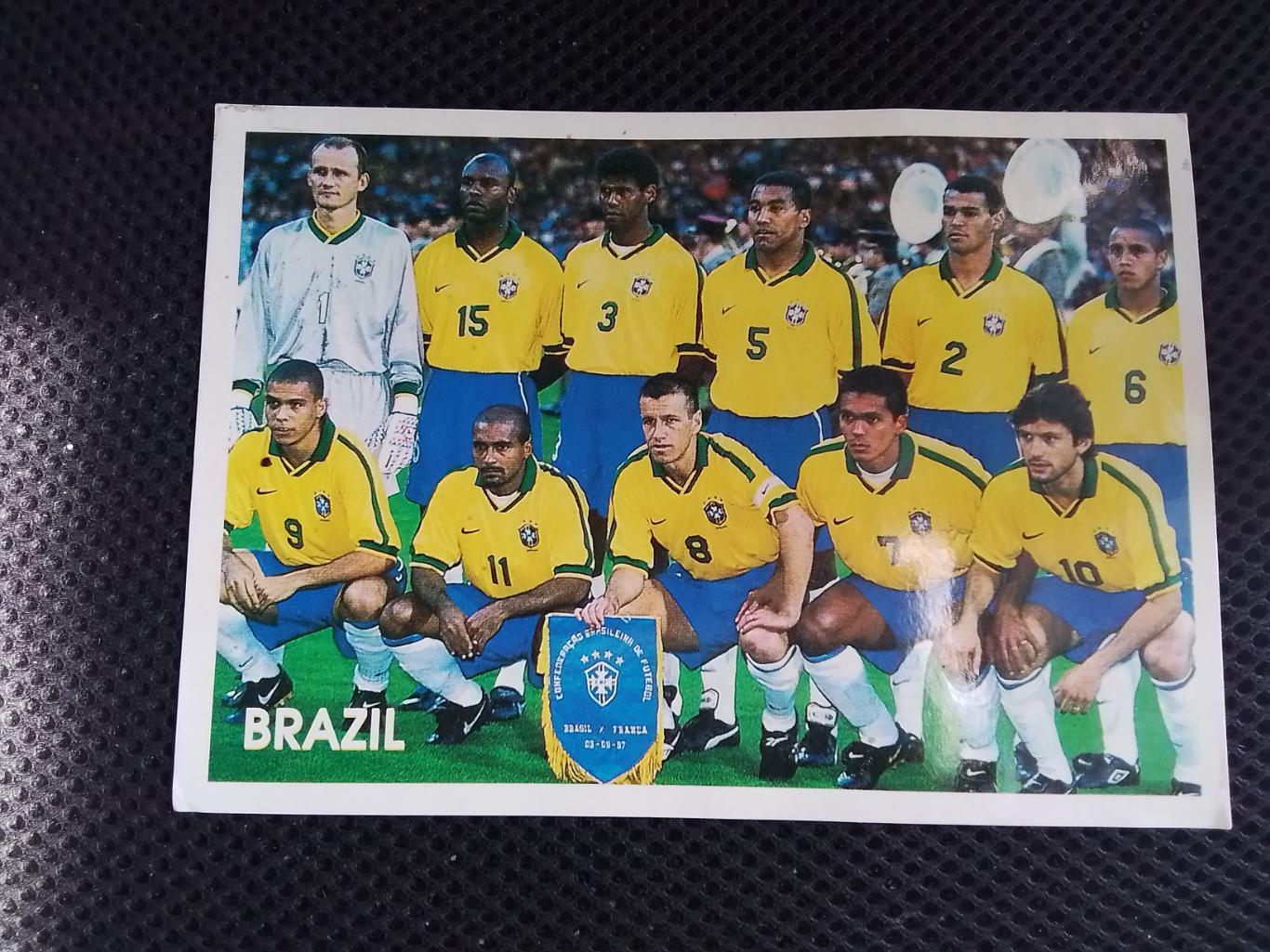 Открытка Бразилия сборная 1997 Турция