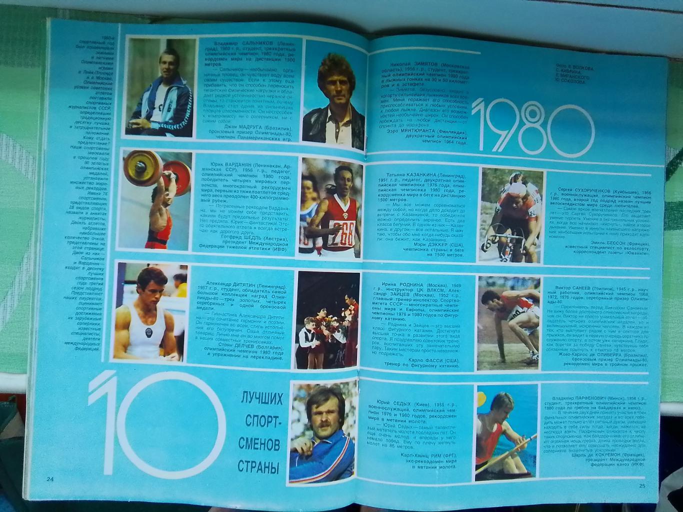 Журнал Спорт в СССР 1981 N 2 Превью футб сезона Приз Известий Игорь Бобрин 4