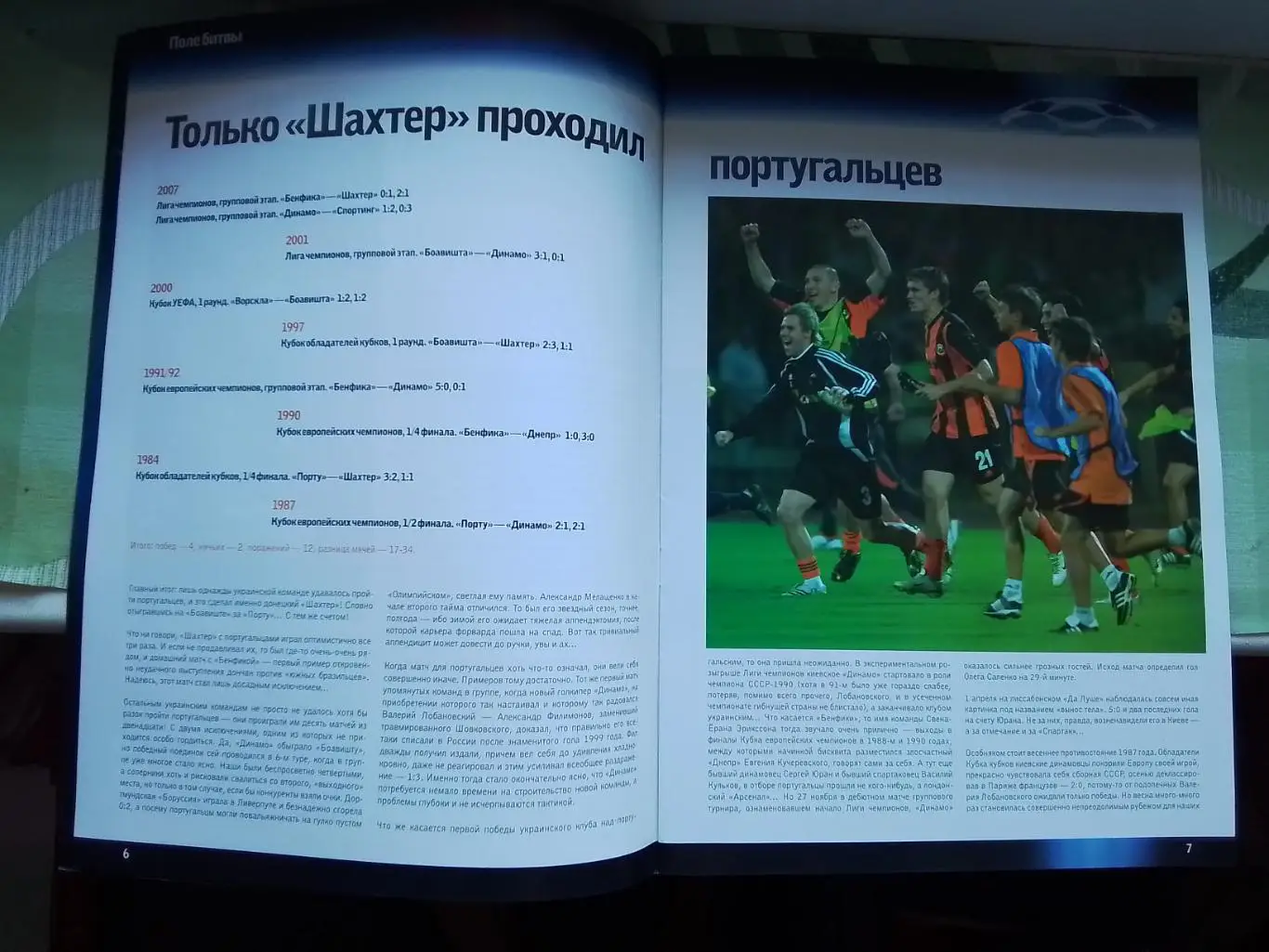 Шахтер Донецк общий постер - Спортинг Лиссабон 2008 - 2009 ЛЧ группа С 1