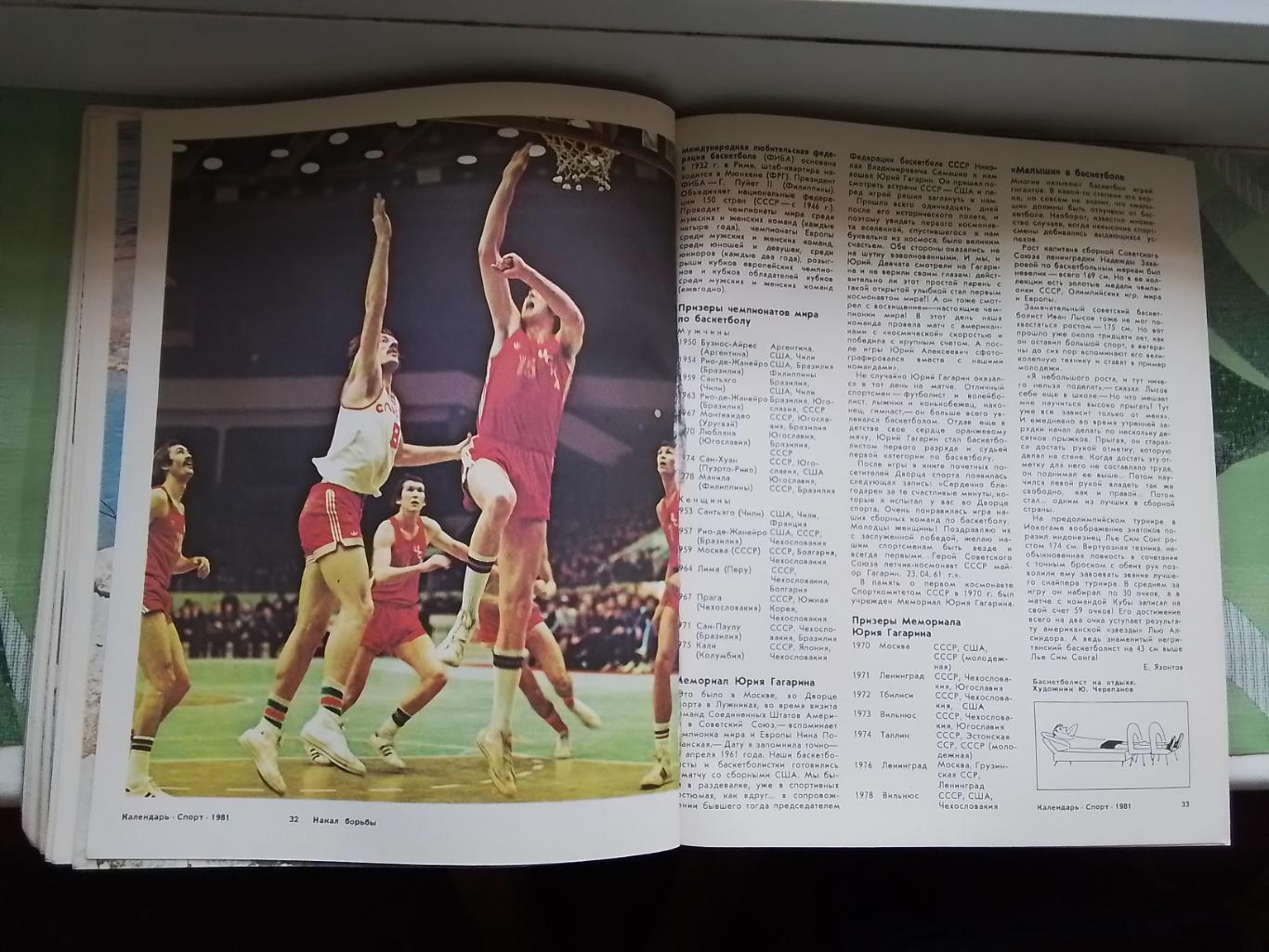 Ежегодник Календарь спорт 1981 2