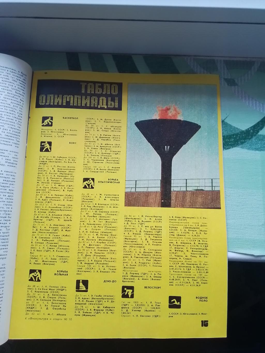 Журнал ФиС 1980 N 10 ОИ-80 статистика Сб СССР футбол на ОИ 2