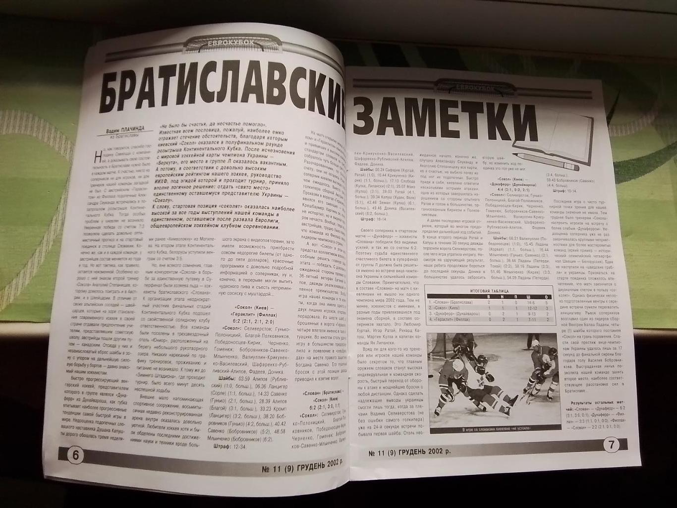 Вестник Федерации хоккей Украина Овер-тайм 2002 N 9 (11) 2