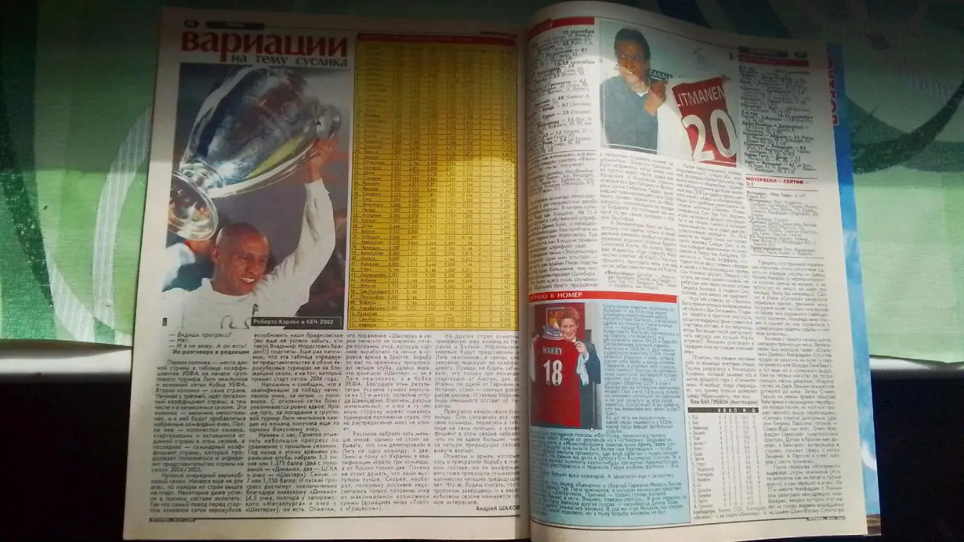 Еженедельник Футбол Украина 2002 16 - 22.09 N 36 5