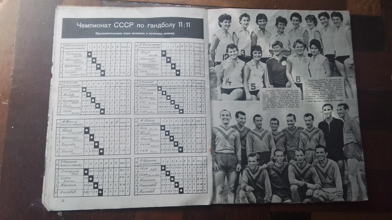 Журнал Спортивные игры 1961 10 Чемпионат СССР 1947 г обзор Воллей гандбол 5