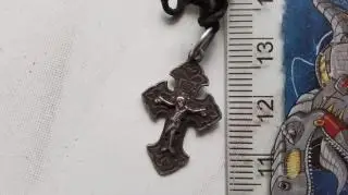 Нательный мини крестик Серебро СССР 1950 годы