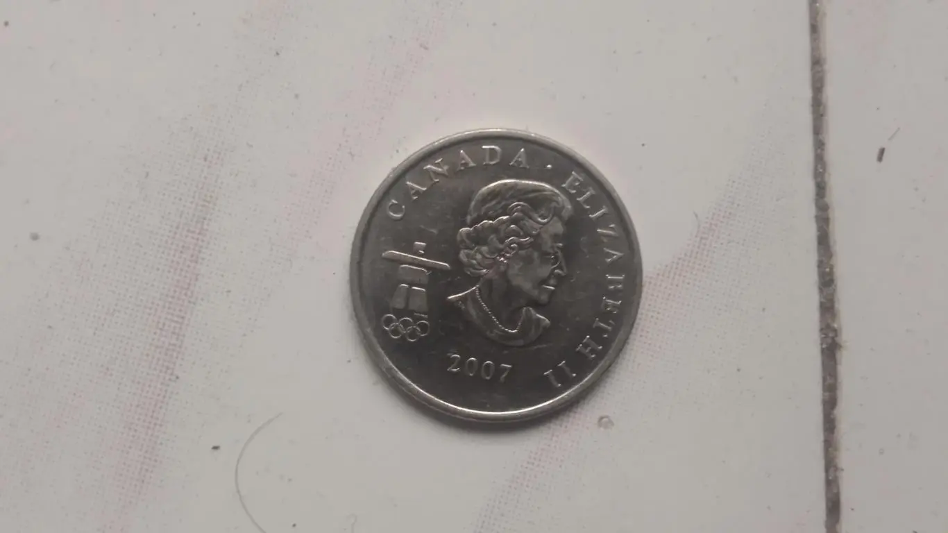 25 центов 2007 Канада XXI Зимние ОИ Олимпийские игры Ванкувер 2010 Биатлон 1
