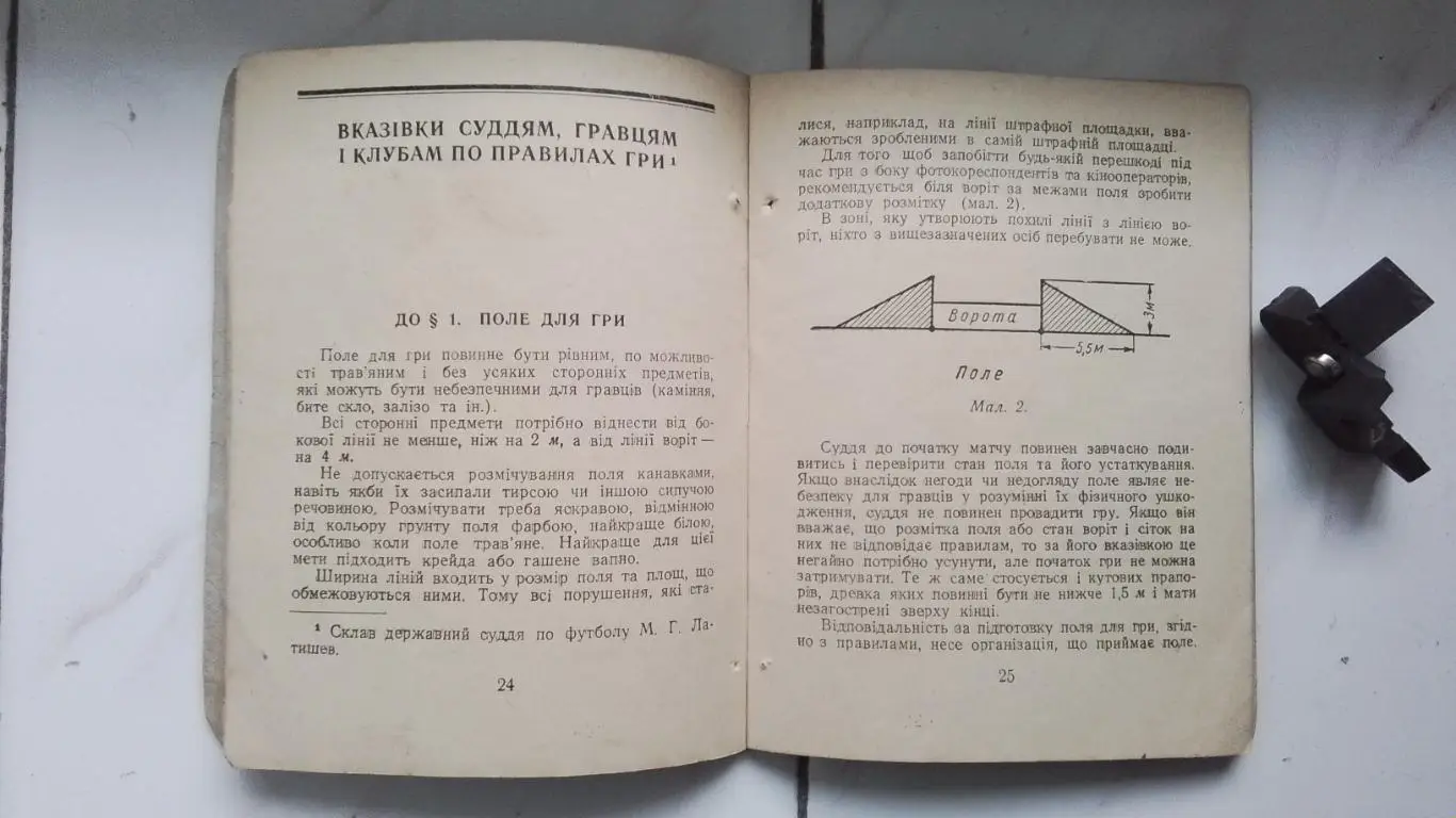 Книга Футбол Правила игры Киев 1951 4