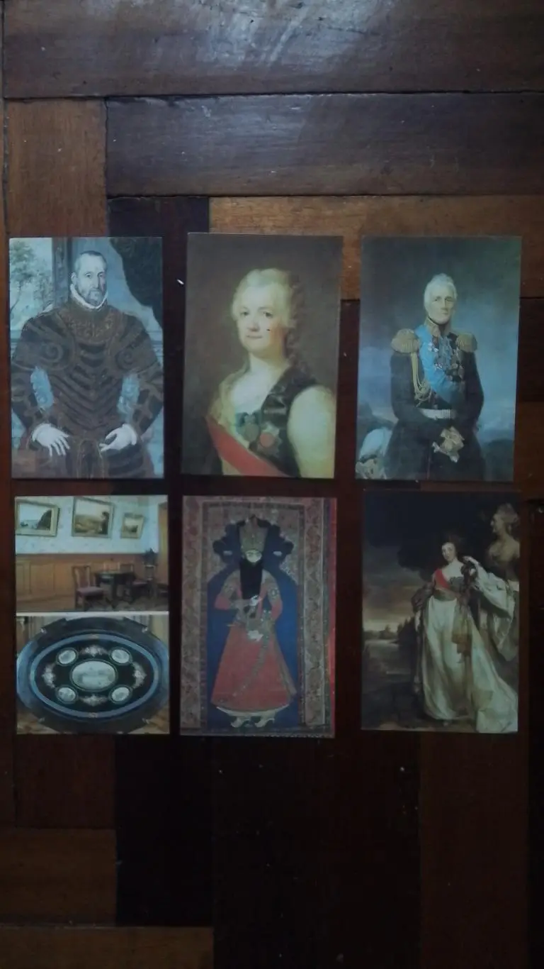 Открытка Набор 18 шт Крым Алупка Воронцовский дворец-музей Интерьеры 1990