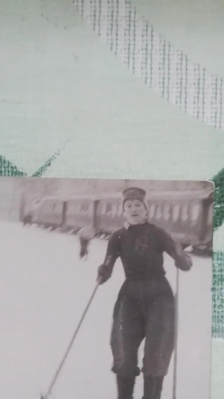 Мини фото Лыжи Харьков Лесопарк Студенческий кросс Финиш у Детской ЮЖД 1949 1