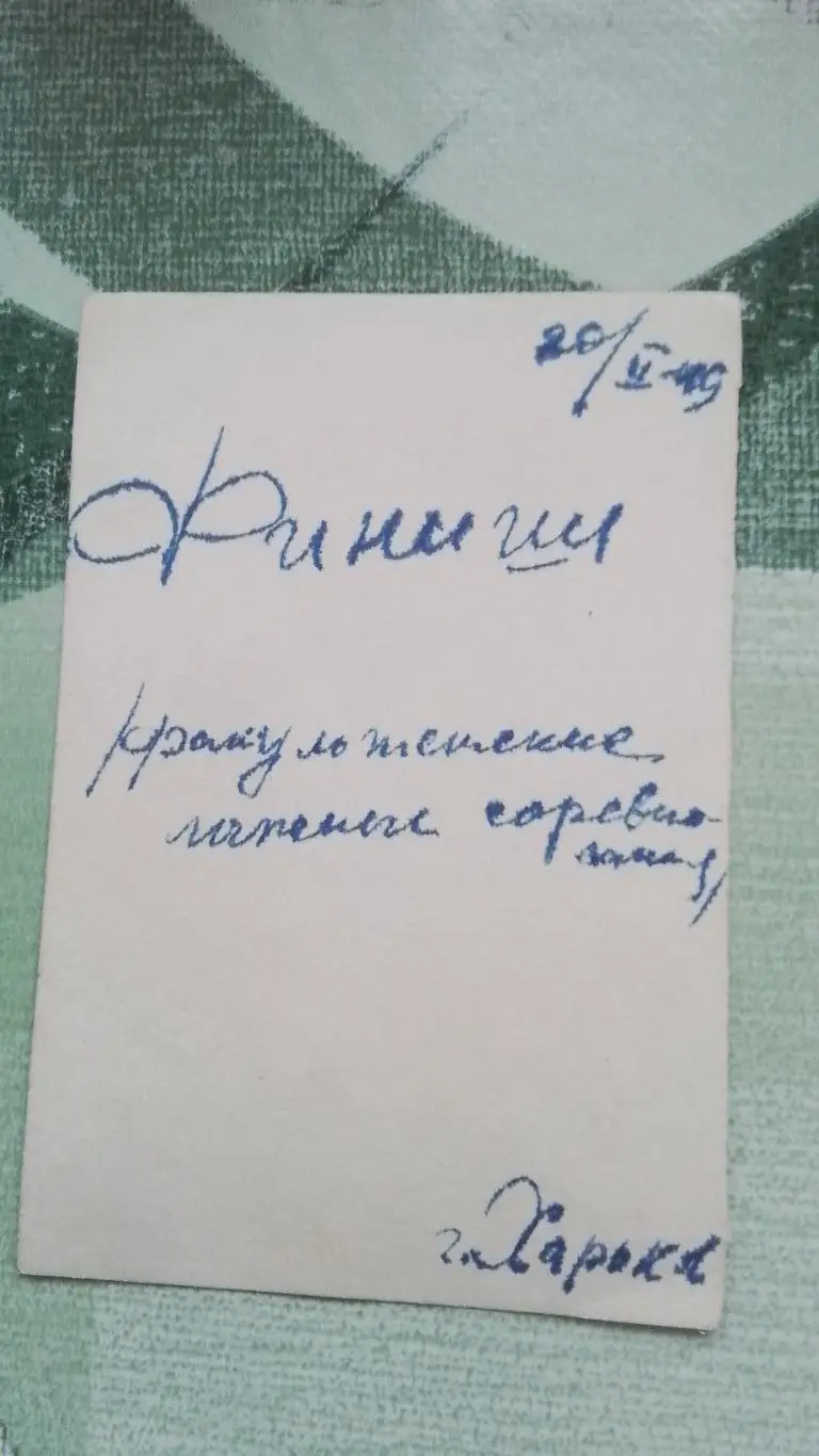 Мини фото Лыжи Харьков Лесопарк Студенческий кросс Финиш у Детской ЮЖД 1949 2