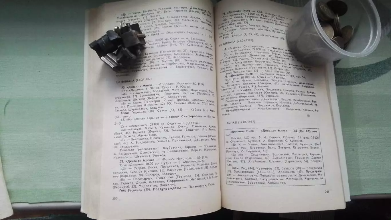 Справочник Ландер и др Футбол Федерация футбола СССР Вып 4 Харьков 1987 - 1988 6