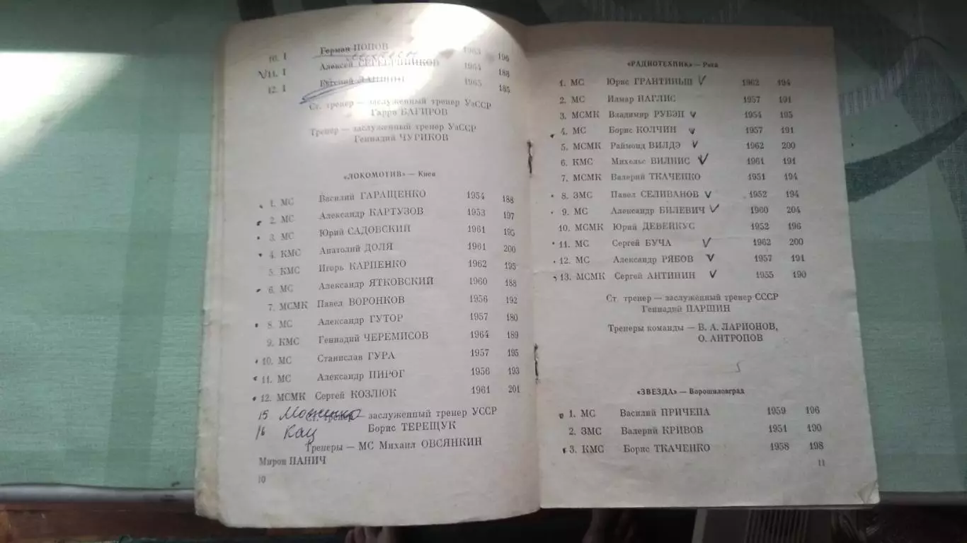 Волейбол Харьков 16 - 22 01 1982 Ленинград Рига ЦСКА Луганск Одесса Киев Свердло 3