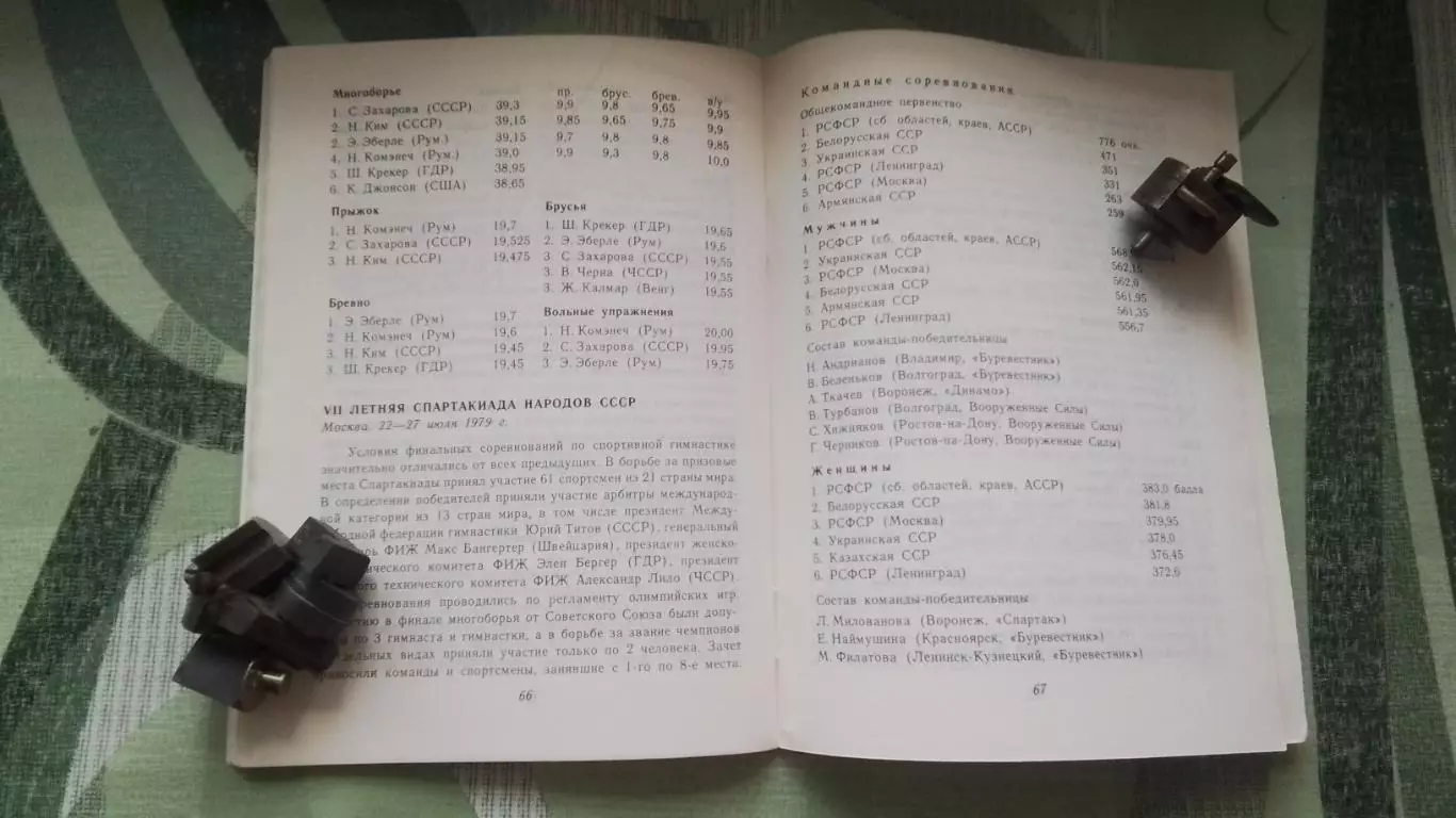 Олимпиала 1980 Справочник от Монреаля до Москвы Гимнастика 1