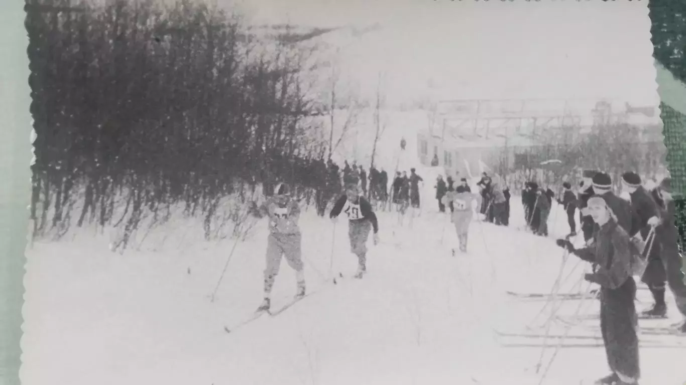 Фото Лыжи Студенческий кросс в Лесопарке Харьков Начало 1950-х гг 1
