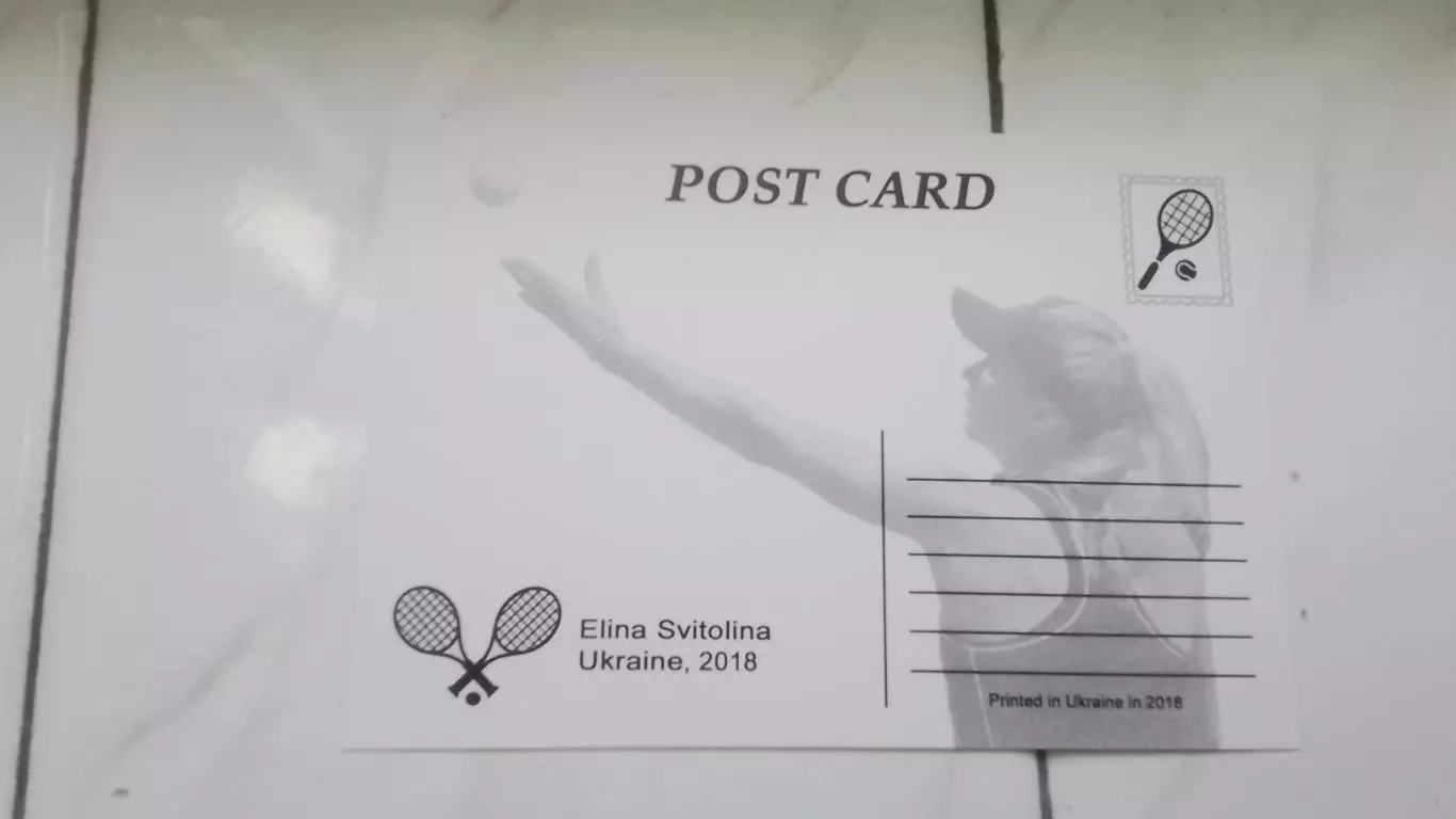 Открытка Теннис Элина Свитолина 1 2018 1
