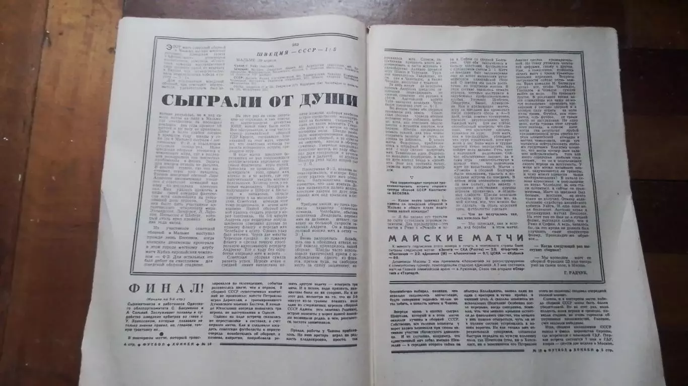 Еженедельник Футбол хоккей 1980 N 18 (1040) 2