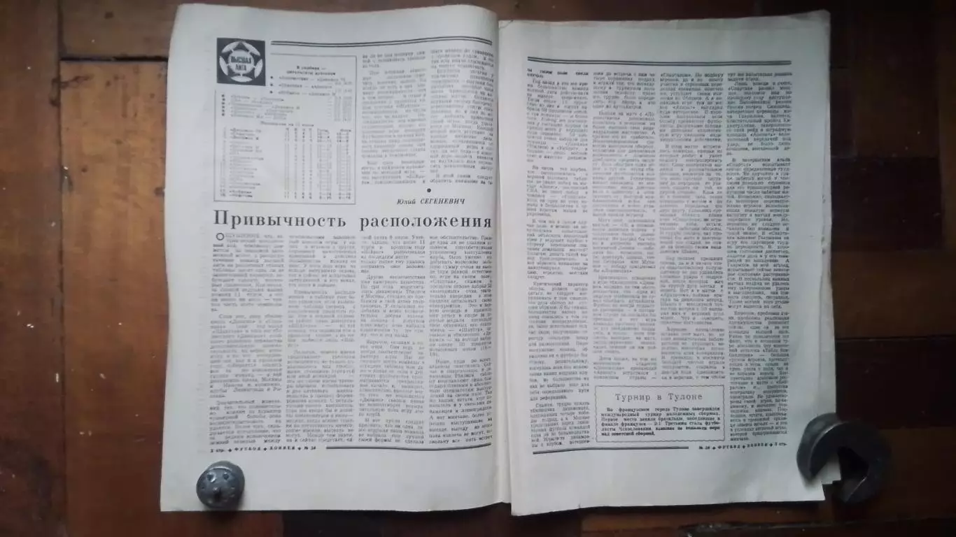 Еженедельник Футбол хоккей 1980 N 24 (1046) 1