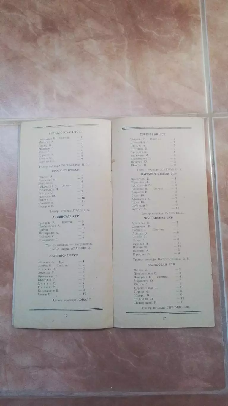 Волейбол Програма ч та 1952 Динамо Спартак Локомотив Москва Киев Ленинград Казан 7