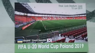 Открытка Лодзь-Стадиум Финал ЧМ U-20 Украина - Юж.Корея 2019