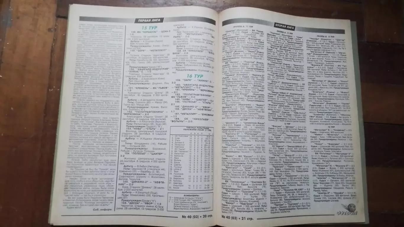 Еженедельник Футбол-ХХІ Украина 1997 N 3 ( 40 ) 7