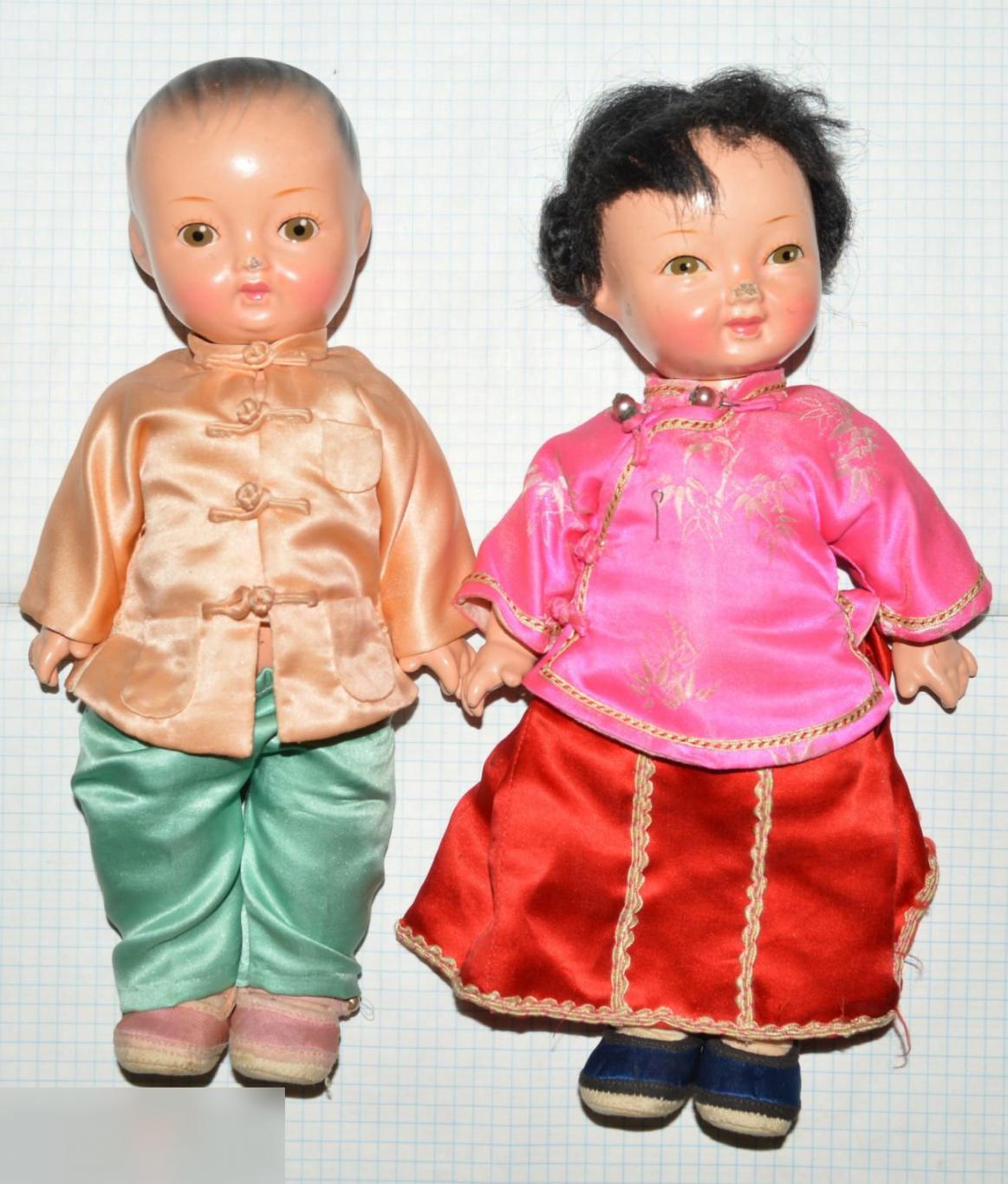 кукла китай 1950-е гг. 2 шт