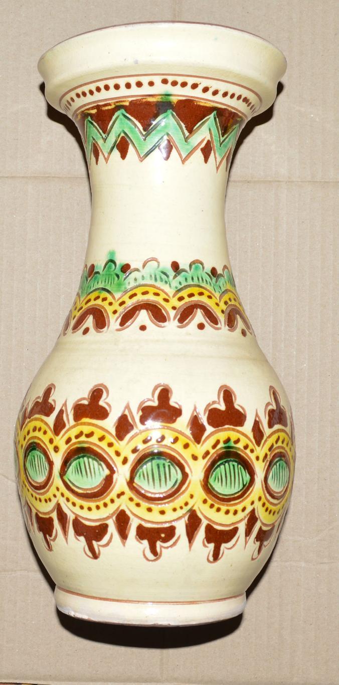 ваза СССР косовская керамика USSR vase Hutsul ceramics