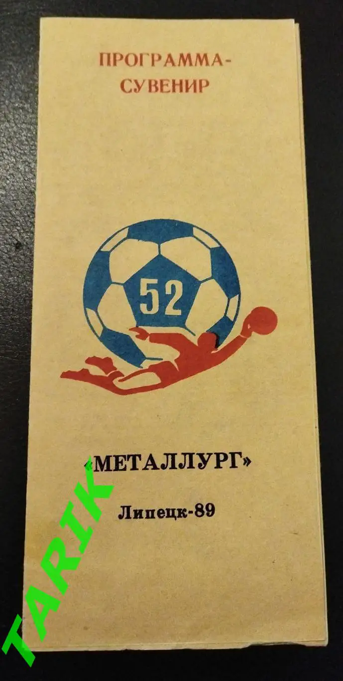Металлург Липецк 1989 фото буклет
