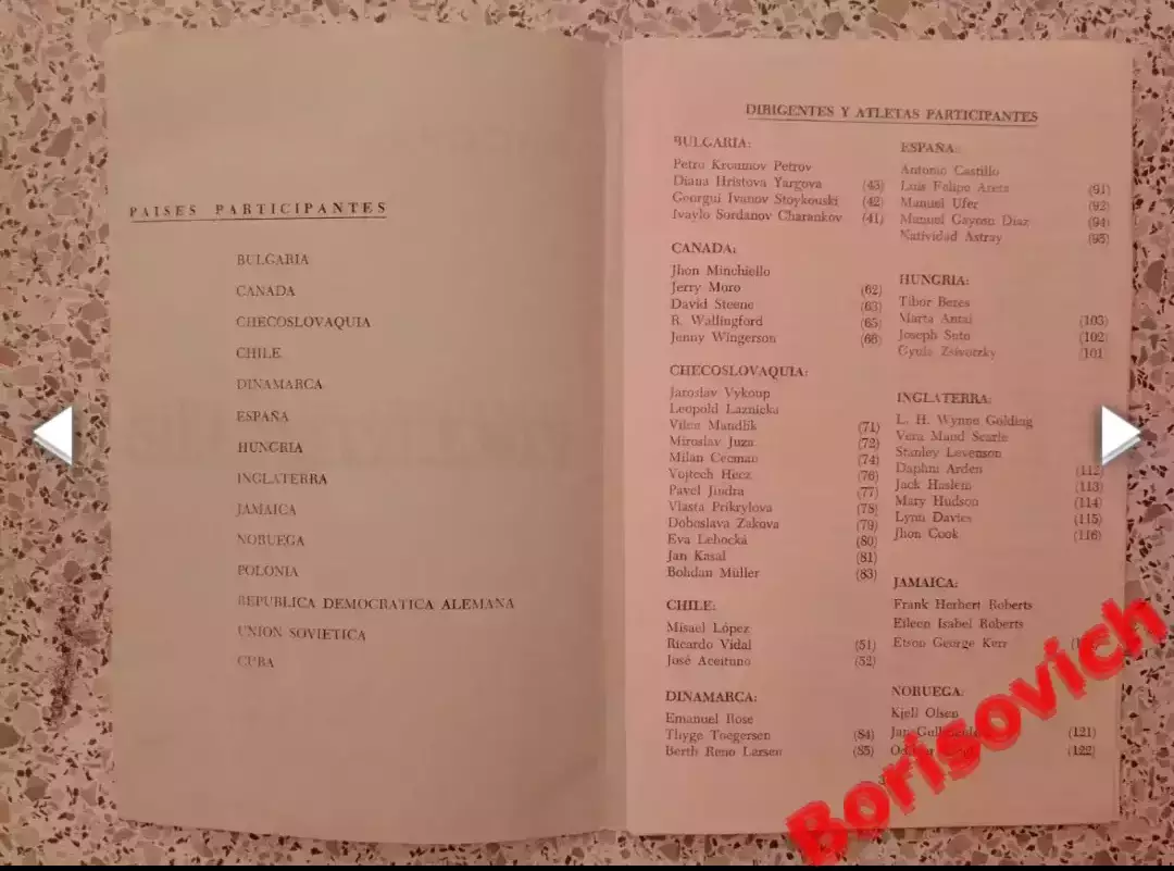 RARE! КУБА ГАВАНА Лёгкая атлетика VI Междунар фестиваль спорта 1964 Сборная СССР 1