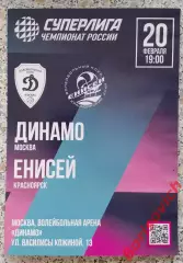 ВК Динамо Москва - ВК Енисей Красноярский край 20-02-2026