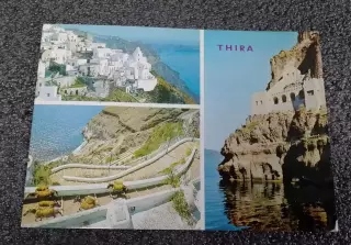Открытка ТИРА Вулканический остров в Эгейском море Греция